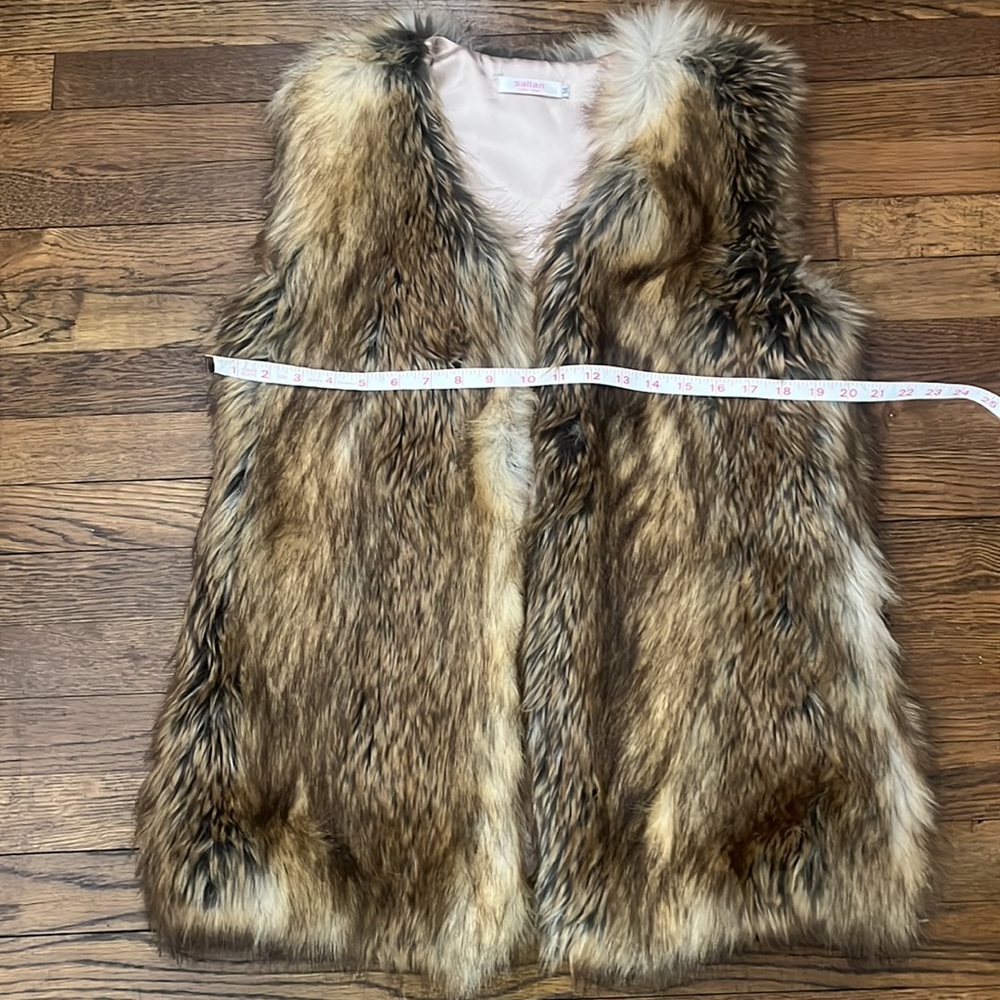 Gorgeous Faux Fur Long Vest by Salian